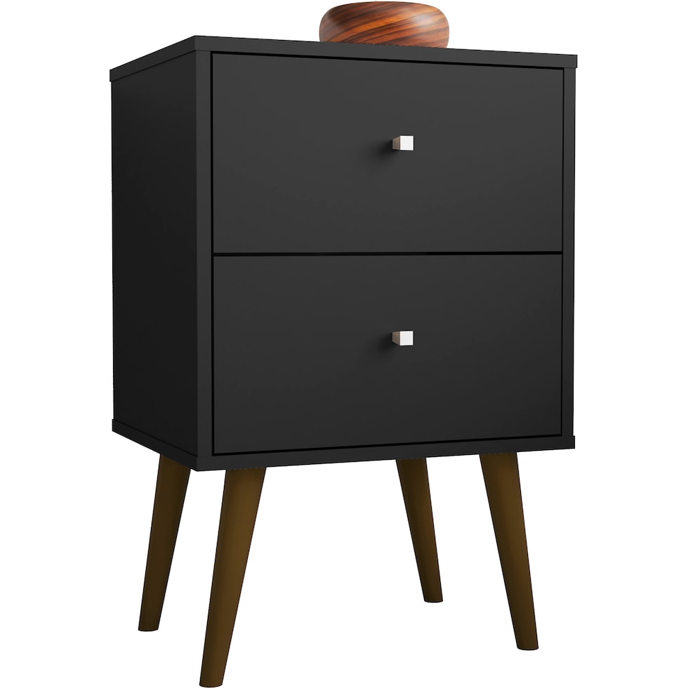 webb bedroom black nightstand   