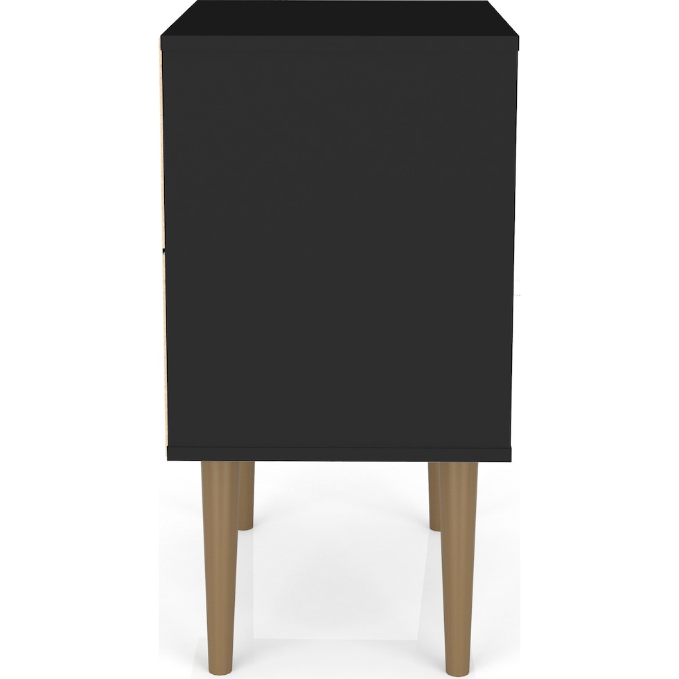 webb black nightstand   