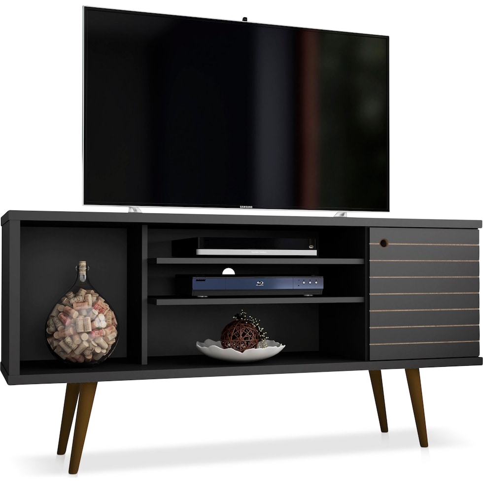 webb black tv stand   