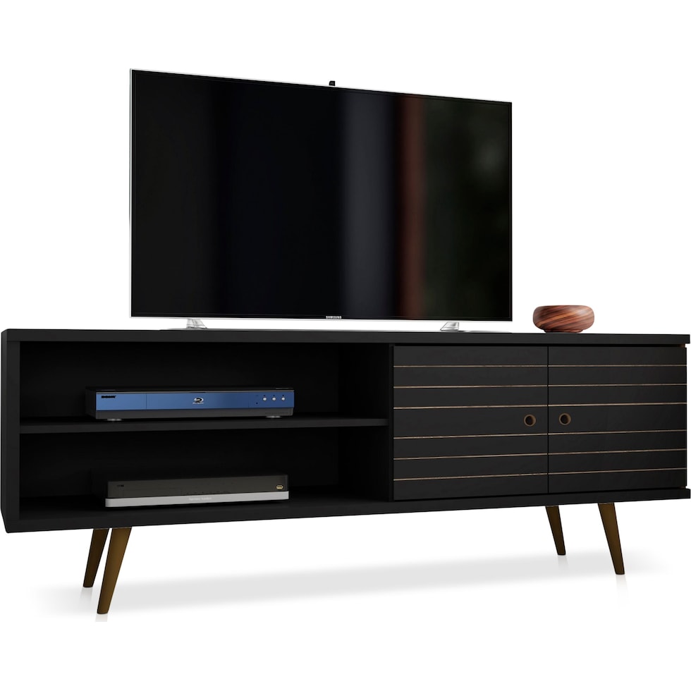 webb black tv stand   