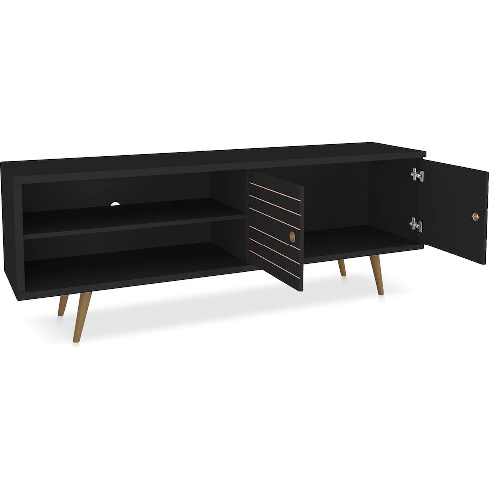 webb black tv stand   