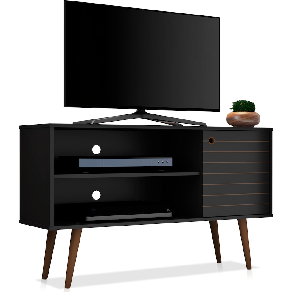 webb black tv stand   