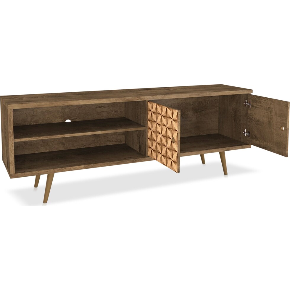 webb brown d print tv stand   