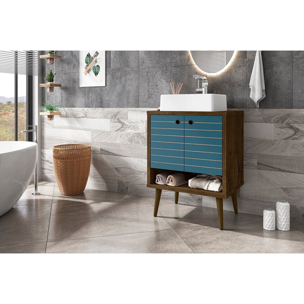 webb brown aqua bathroom vanity   