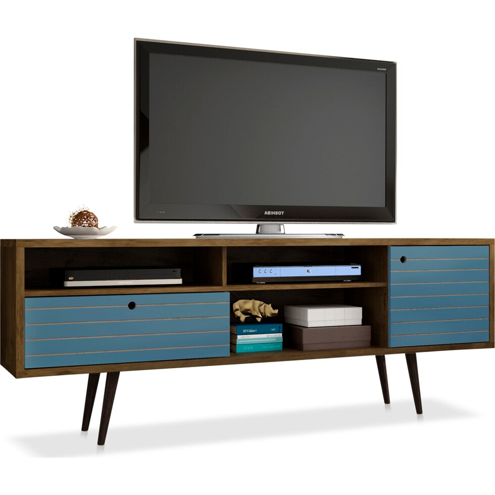 webb brown aqua tv stand   