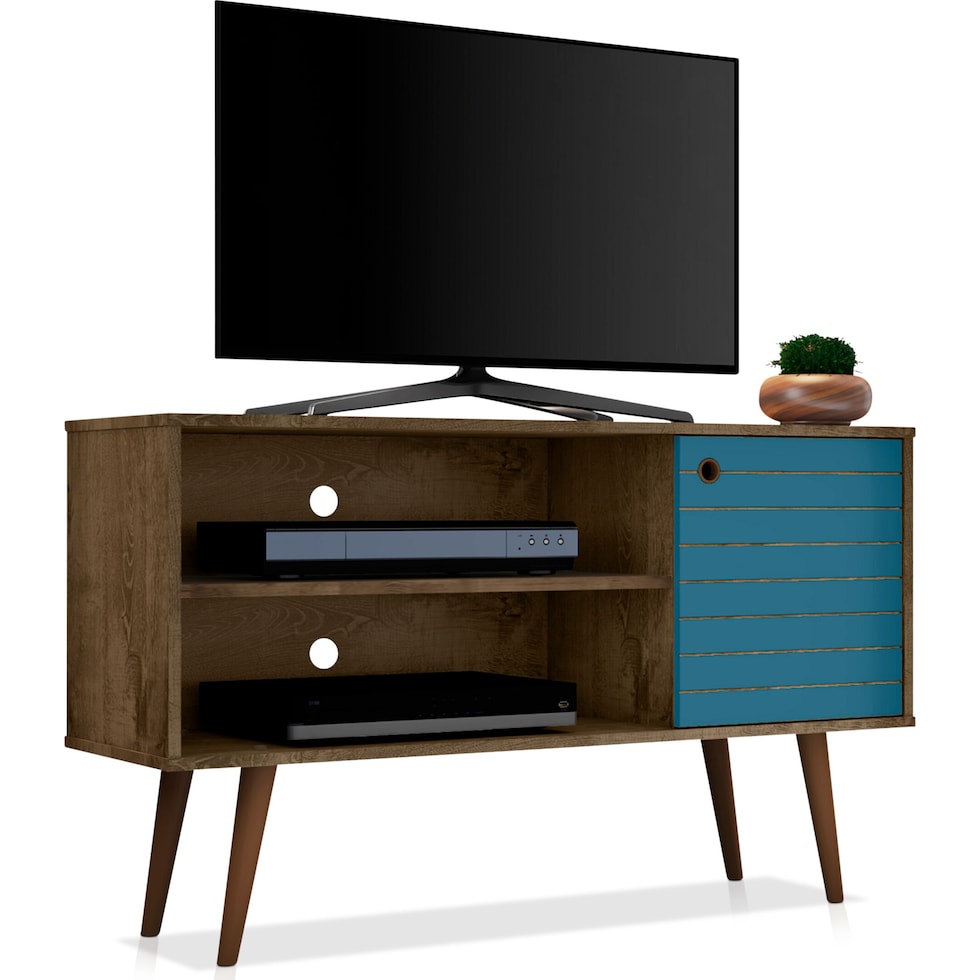webb brown aqua tv stand   