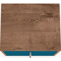 webb brown blue nightstand   