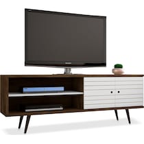 webb brown white tv stand   