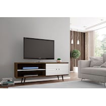 webb brown white tv stand   