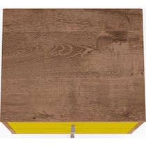 webb brown yellow nightstand   