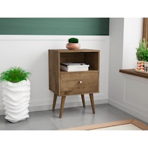 webb dark brown nightstand   