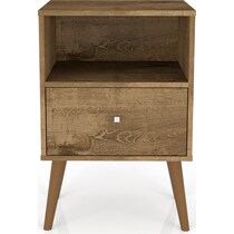 webb dark brown nightstand   