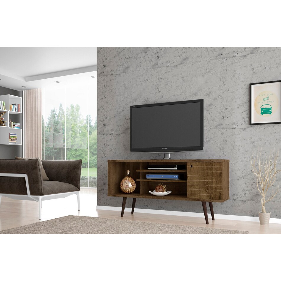 webb dark brown tv stand   