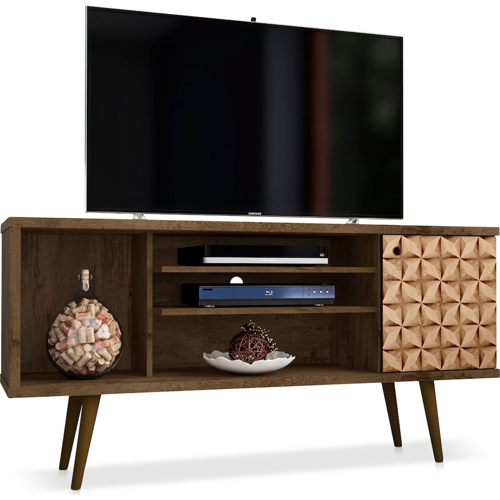 webb dark brown tv stand   