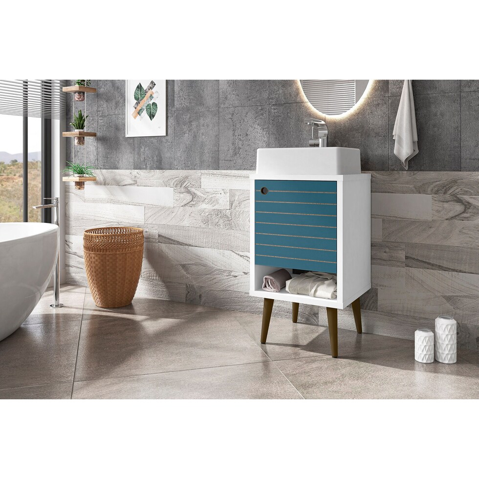 webb white aqua bathroom vanity   