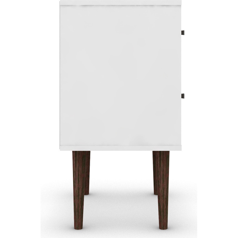 webb white brown nightstand   