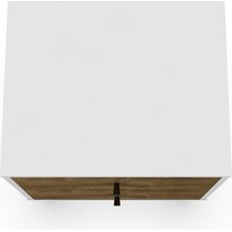 webb white brown nightstand   