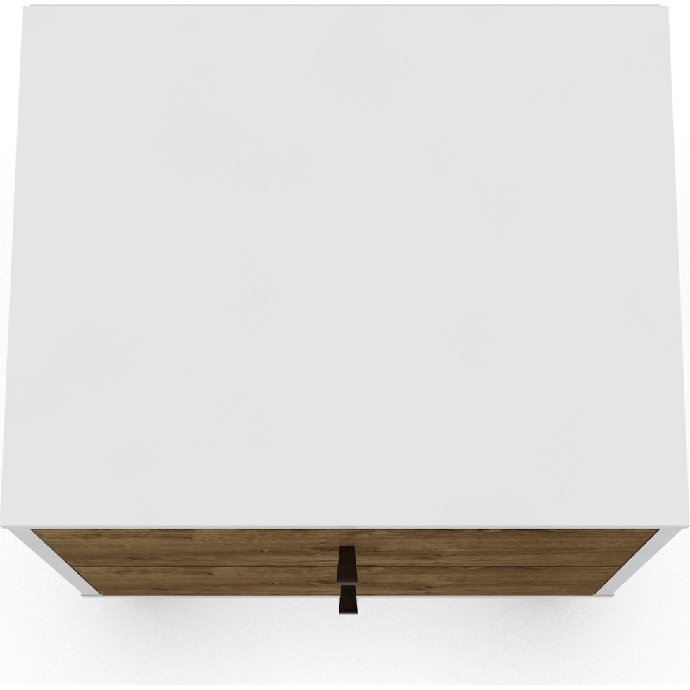 webb white brown nightstand   