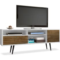 webb white brown tv stand   