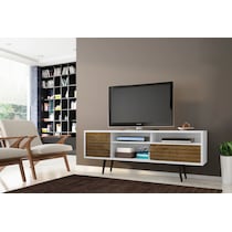 webb white brown tv stand   