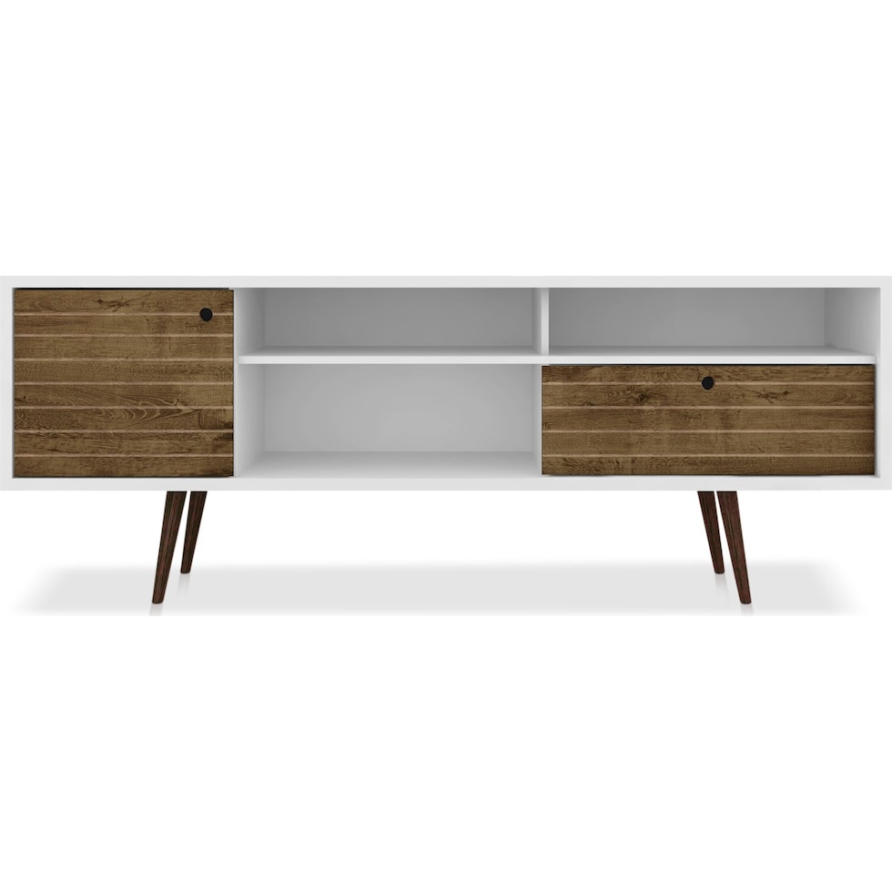 webb white brown tv stand   
