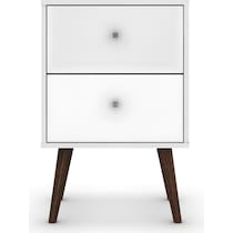 webb white nightstand   