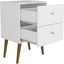 webb white nightstand   