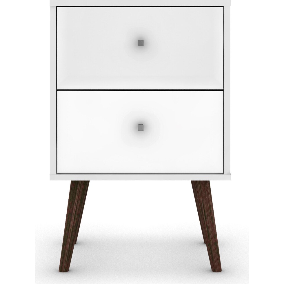 webb white nightstand   