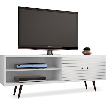Webb 63" Mid-Century TV Stand - White