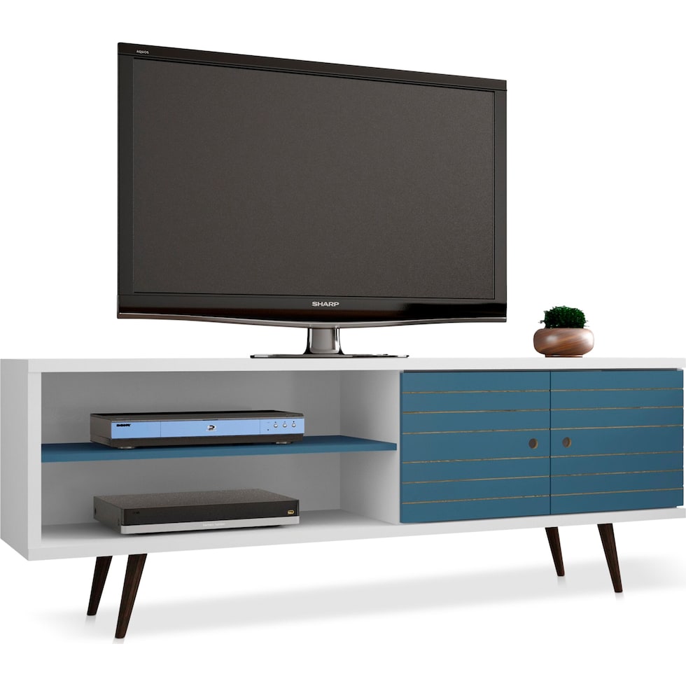 webb white tv stand   