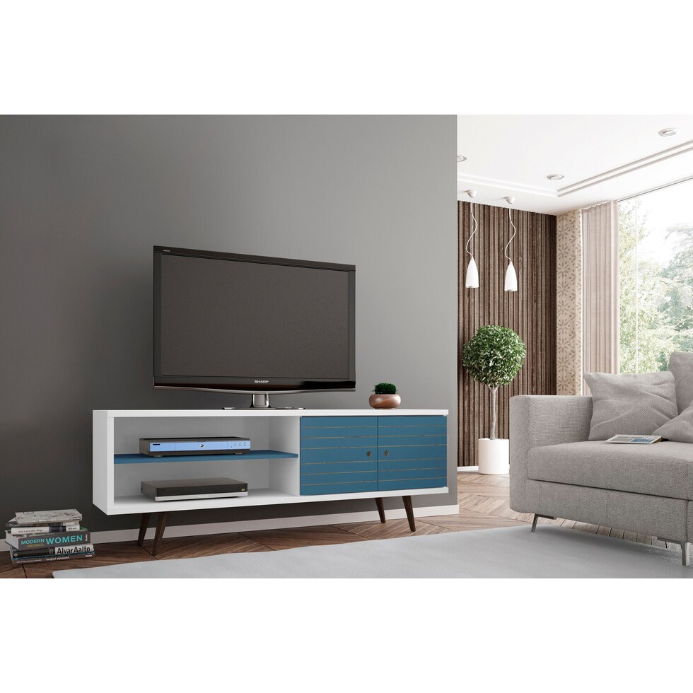 webb white tv stand   