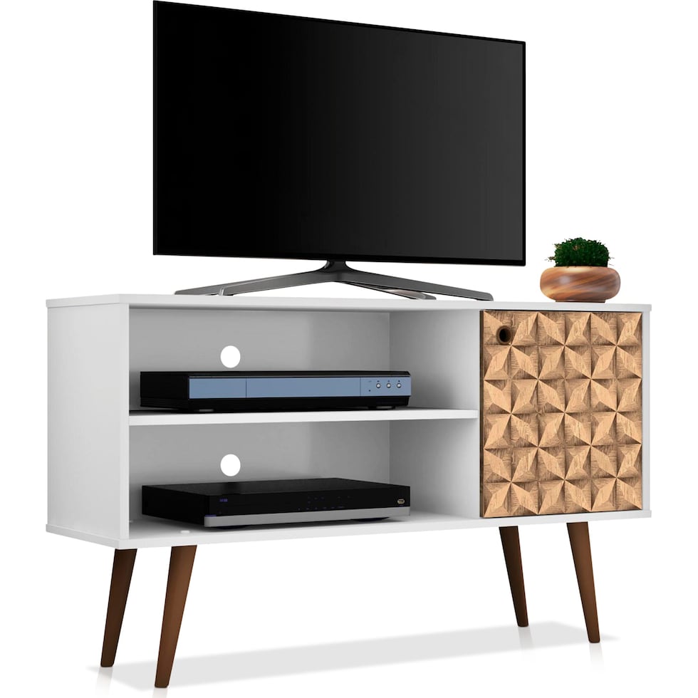 webb white tv stand   