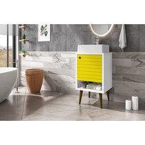 webb white yellow bathroom vanity   