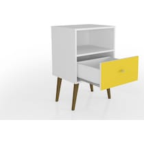 webb white yellow nightstand   