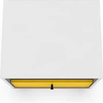 webb white yellow nightstand   