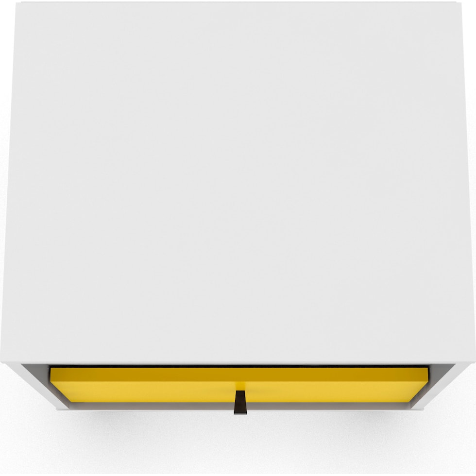 webb white yellow nightstand   