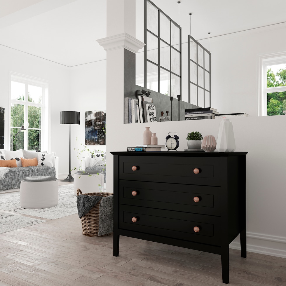 wedelia black dresser   