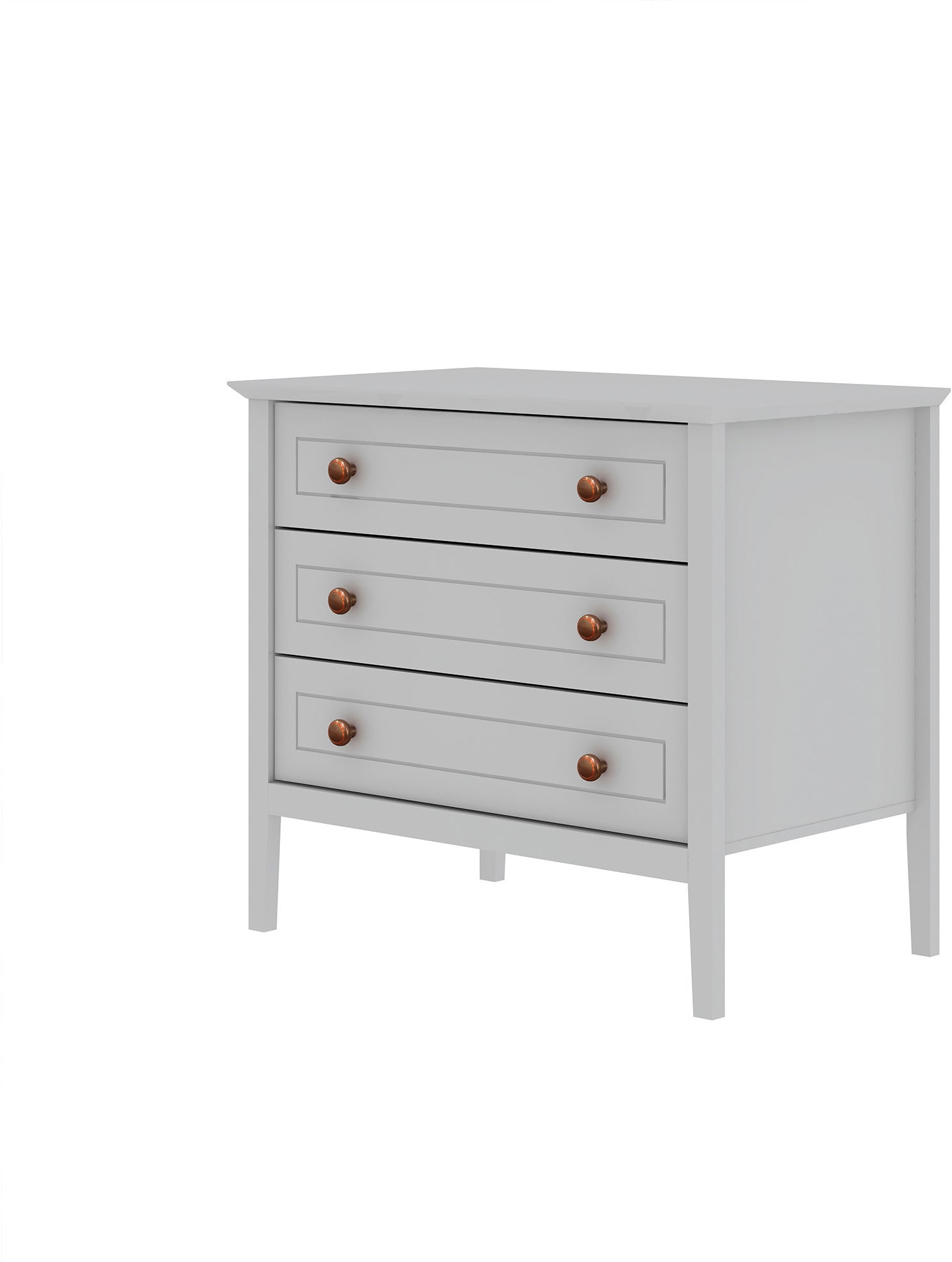 Wedelia 3 Drawer Dresser White American Signature Furniture