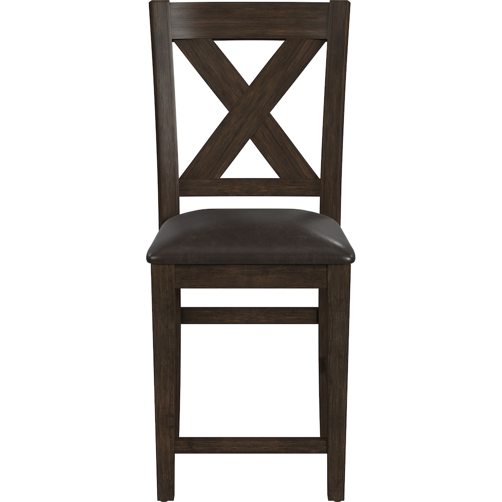 werner dark brown counter height stool   