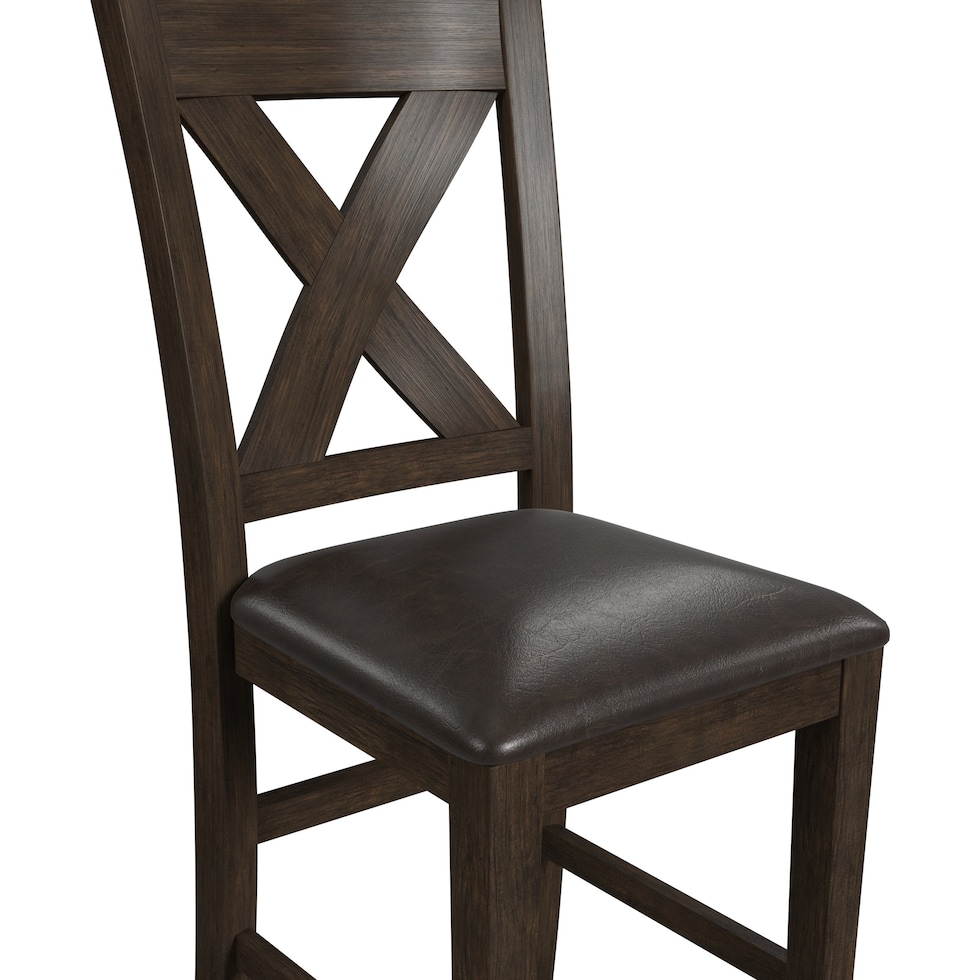 werner dark brown counter height stool   