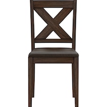 werner dark brown dining chair   