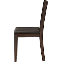 werner dark brown dining chair   