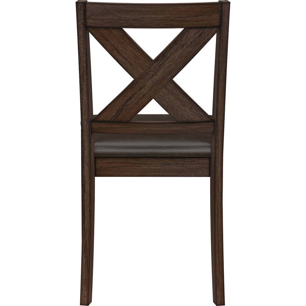 werner dark brown dining chair   