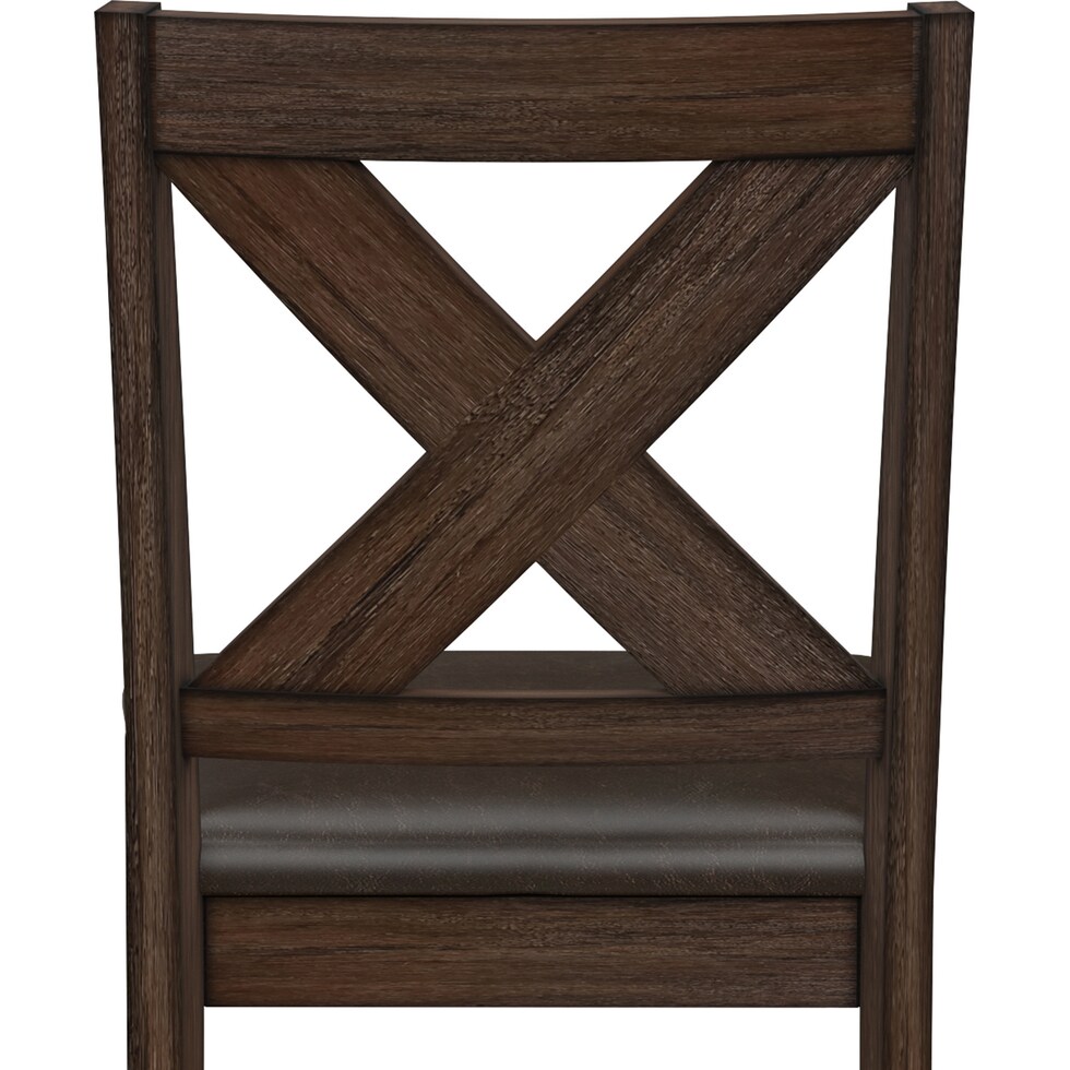 werner dark brown dining chair   