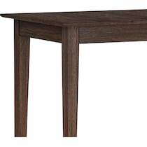 werner dark brown dining table   