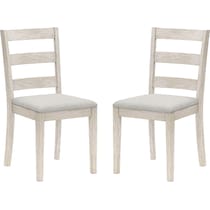 werner white dining chair   