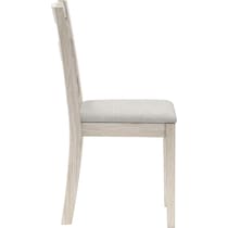 werner white dining chair   