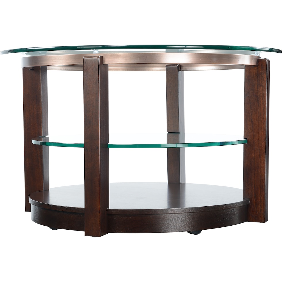 wessel dark brown coffee table   