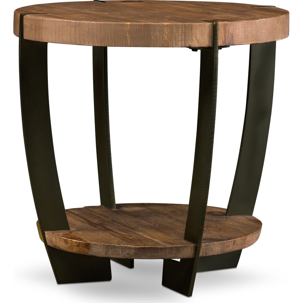 wessex light brown end table   