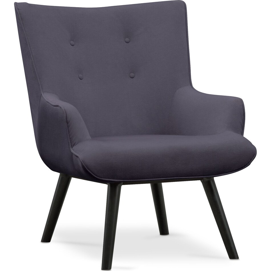 west end gray accent chair   